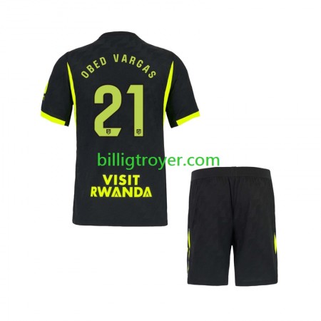 Billige Fotballdrakter Atlético Madrid Obed Vargas 21 Barn Bortedraktsett 2026/27 Kortermet